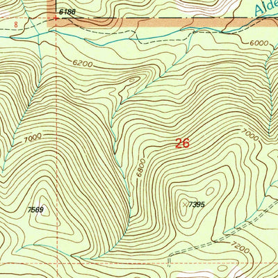 United States Geological Survey Dickie Hills, MT (1997, 24000-Scale) digital map