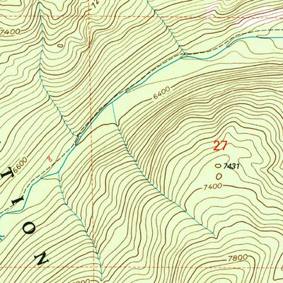United States Geological Survey Dickie Hills, MT (1997, 24000-Scale) digital map