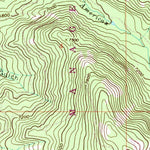 United States Geological Survey Dickie Peak, MT (1961, 24000-Scale) digital map