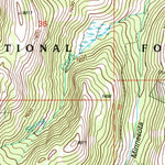 United States Geological Survey Dickie Peak, MT (1997, 24000-Scale) digital map