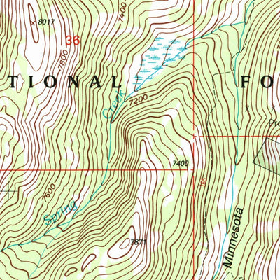 United States Geological Survey Dickie Peak, MT (1997, 24000-Scale) digital map