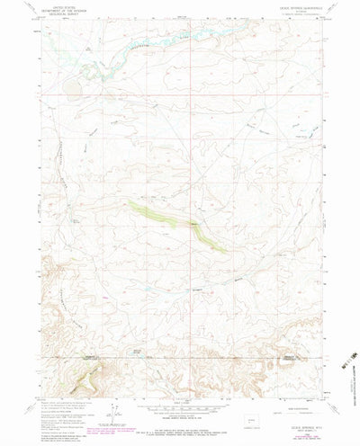 United States Geological Survey Dickie Springs, WY (1958, 24000-Scale) digital map
