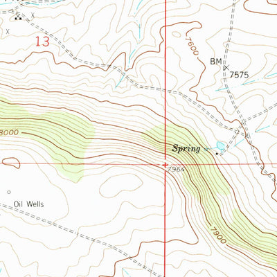 United States Geological Survey Dickie Springs, WY (1958, 24000-Scale) digital map
