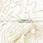 United States Geological Survey Dickie Springs, WY (1958, 24000-Scale) digital map