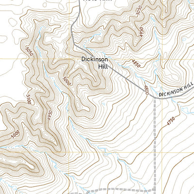 United States Geological Survey Dickinson Hill, WY (2021, 24000-Scale) digital map