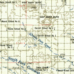 United States Geological Survey Dickinson, ND (1957, 250000-Scale) digital map