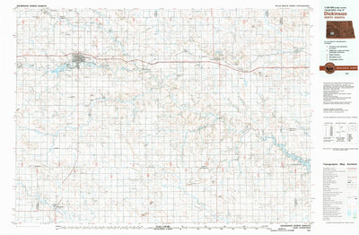 United States Geological Survey Dickinson, ND (1981, 100000-Scale) digital map