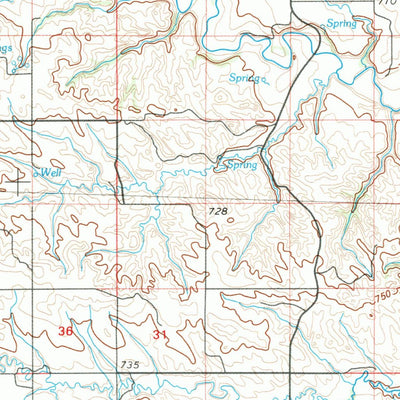 United States Geological Survey Dickinson, ND (1981, 100000-Scale) digital map