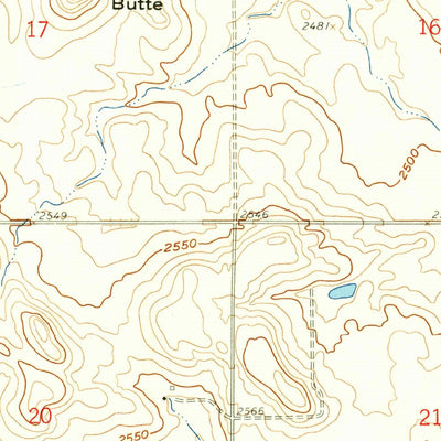 United States Geological Survey Dickinson North, ND (1959, 24000-Scale) digital map