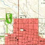 United States Geological Survey Dickinson North, ND (1959, 24000-Scale) digital map