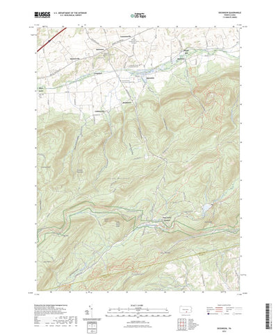 United States Geological Survey Dickinson, PA (2023, 24000-Scale) digital map