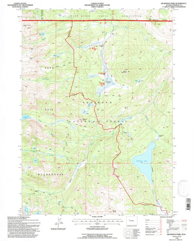 United States Geological Survey Dickinson Park, WY (1991, 24000-Scale) digital map