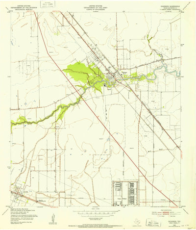 United States Geological Survey Dickinson, TX (1943, 24000-Scale) digital map