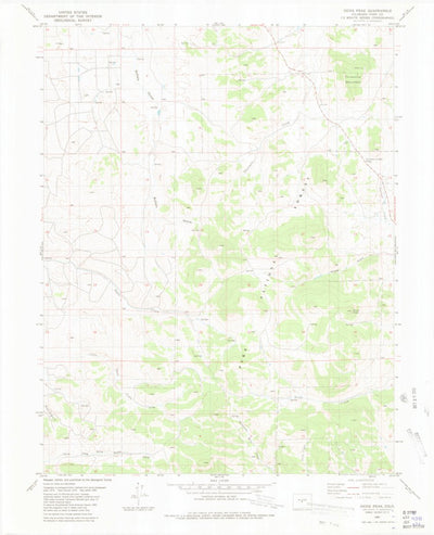 United States Geological Survey Dicks Peak, CO (1983, 24000-Scale) digital map