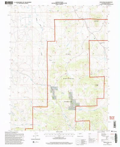 United States Geological Survey Dicks Peak, CO (1994, 24000-Scale) digital map
