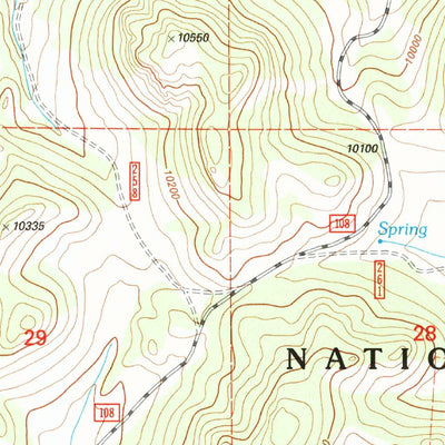 United States Geological Survey Dicks Peak, CO (1994, 24000-Scale) digital map