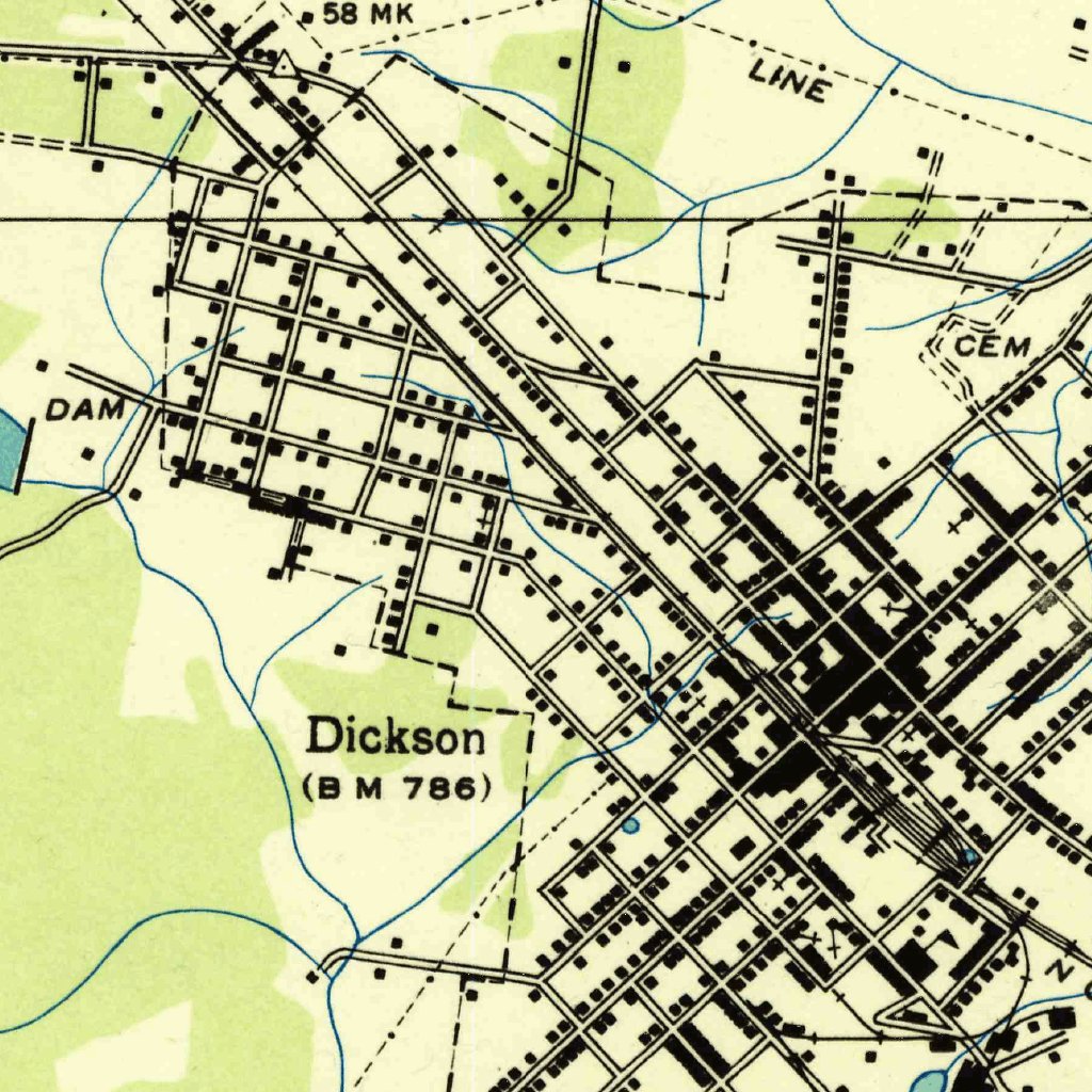 Dickson, TN (1936, 24000-Scale) Map by United States Geological Survey ...