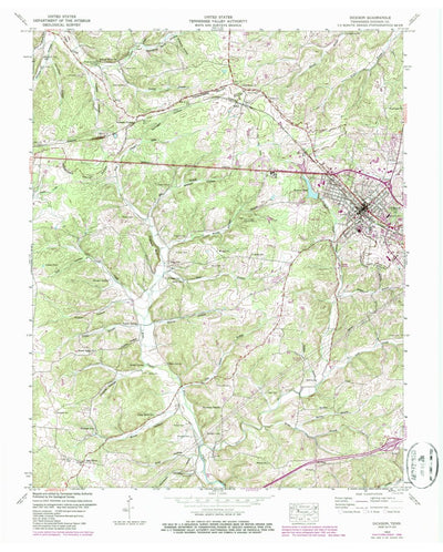 United States Geological Survey Dickson, TN (1953, 24000-Scale) digital map