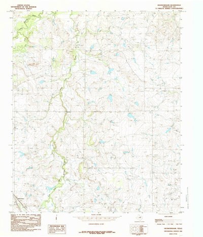 United States Geological Survey Dickworsham, TX (1984, 24000-Scale) digital map