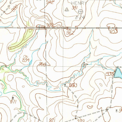 United States Geological Survey Dickworsham, TX (1984, 24000-Scale) digital map