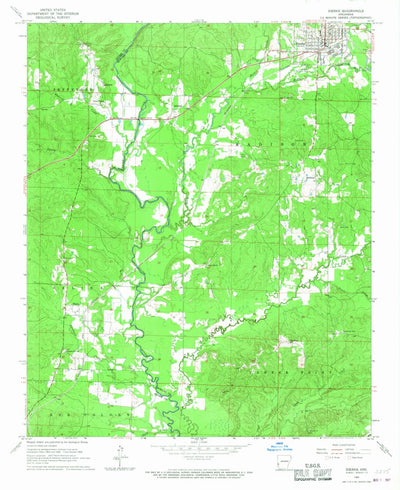 United States Geological Survey Dierks, AR (1966, 24000-Scale) digital map