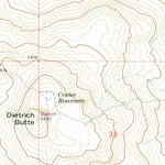 United States Geological Survey Dietrich Butte, ID (1971, 24000-Scale) digital map