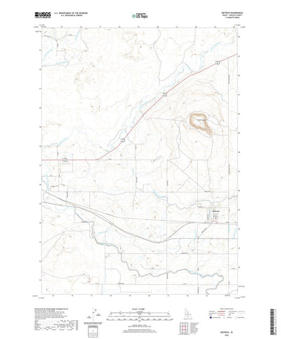 United States Geological Survey Dietrich, ID (2020, 24000-Scale) digital map
