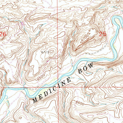 United States Geological Survey Difficulty, WY (1961, 24000-Scale) digital map