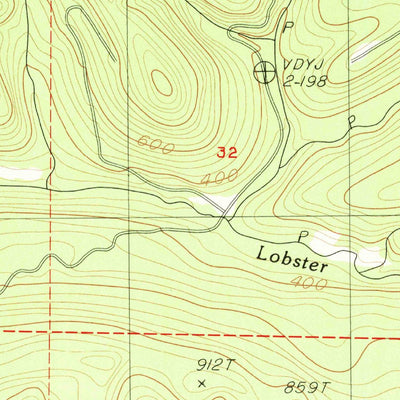 United States Geological Survey Digger Mountain, OR (1984, 24000-Scale) digital map