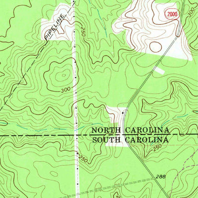 United States Geological Survey Diggs, NC-SC (1971, 24000-Scale) digital map