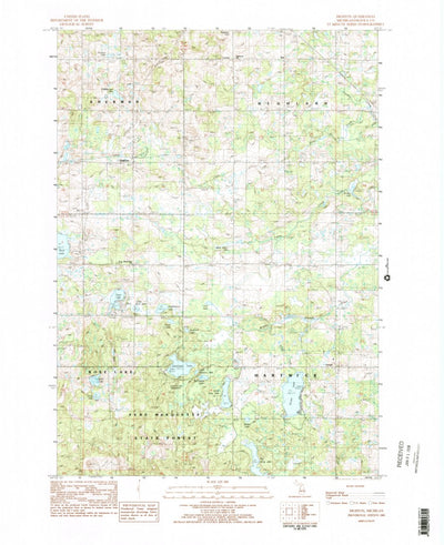 United States Geological Survey Dighton, MI (1983, 25000-Scale) digital map