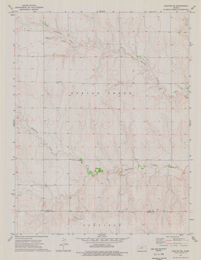 United States Geological Survey Dighton SE, KS (1974, 24000-Scale) digital map