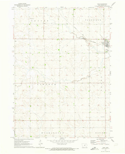 United States Geological Survey Dike, IA (1971, 24000-Scale) digital map