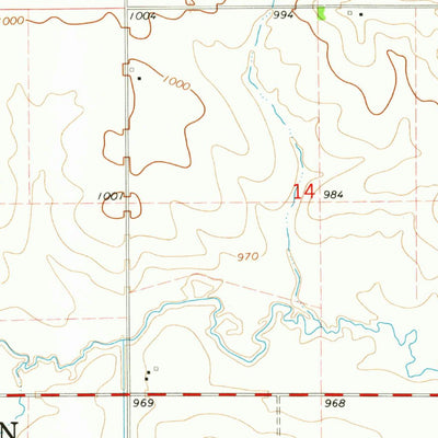 United States Geological Survey Dike, IA (1971, 24000-Scale) digital map