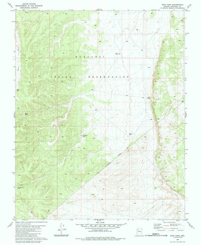 United States Geological Survey Dike Tank, AZ (1980, 24000-Scale) digital map