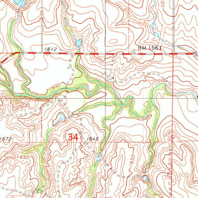 United States Geological Survey Dill City NE, OK (1983, 24000-Scale) digital map