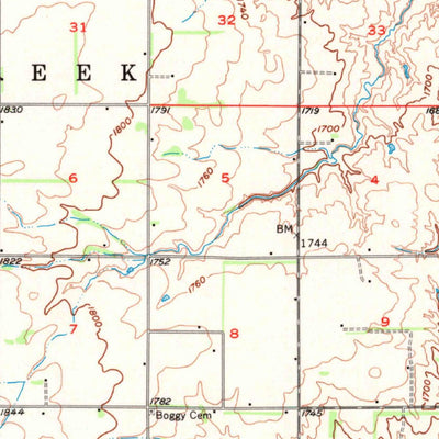 United States Geological Survey Dill City, OK (1957, 62500-Scale) digital map