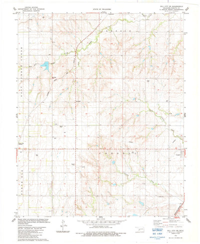 United States Geological Survey Dill City SE, OK (1983, 24000-Scale) digital map