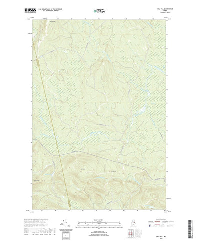 United States Geological Survey Dill Hill, ME (2021, 24000-Scale) digital map