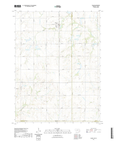 United States Geological Survey Diller, NE (2021, 24000-Scale) digital map