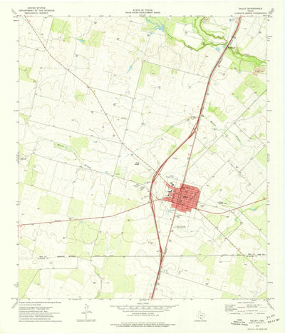 United States Geological Survey Dilley, TX (1974, 24000-Scale) digital map