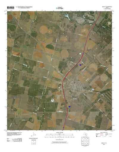 United States Geological Survey Dilley, TX (2010, 24000-Scale) digital map