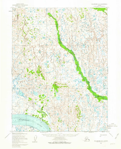 United States Geological Survey Dillingham A-6, AK (1952, 63360-Scale) digital map