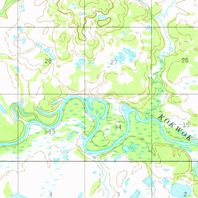 United States Geological Survey Dillingham B-5, AK (1954, 63360-Scale) digital map