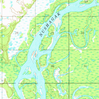 United States Geological Survey Dillingham B-5, AK (1954, 63360-Scale) digital map