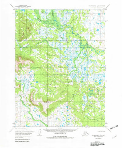 United States Geological Survey Dillingham B-6, AK (1954, 63360-Scale) digital map