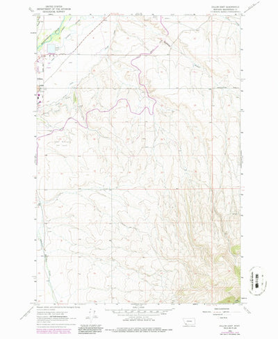 United States Geological Survey Dillon East, MT (1962, 24000-Scale) digital map