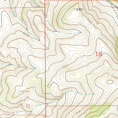 United States Geological Survey Dillon East, MT (1962, 24000-Scale) digital map