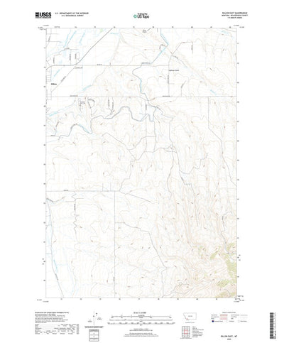 United States Geological Survey Dillon East, MT (2020, 24000-Scale) digital map