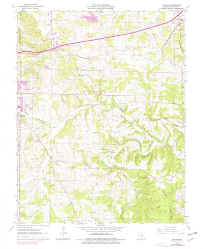 United States Geological Survey Dillon, MO (1963, 24000-Scale) digital map